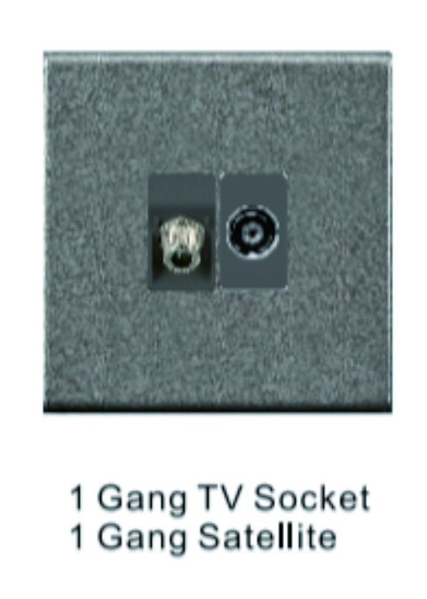 1 Gang TV Socket 1 Gang Satellite