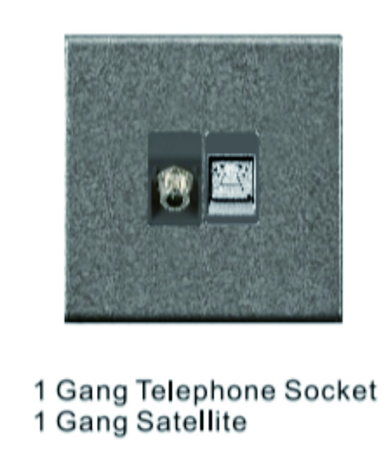 1 Gang Telephone Socket1 Gang Satellite