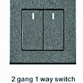 2 gang 1 way switch2 gang 2 way switch