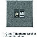1 Gang Telephone Socket1 Gang Satellite